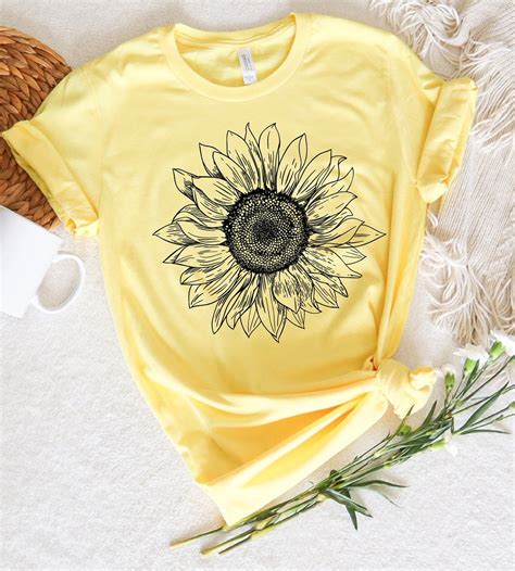 Abstract Sunflower T-Shirts: A Canvas for Artistic Expression and Personal Style