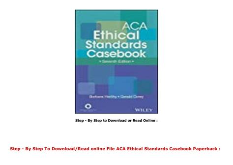 Aca Ethical Standards Casebook Kindle Editon