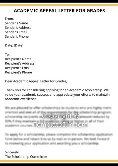 Academic Appeal Letter: A Comprehensive Guide to Turn Failure into Success