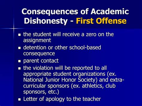 Academic Consequences:
