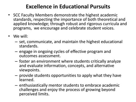 Academic Excellence: Rigorous Curricula and Distinguished Faculty