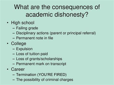 Academic and Career Consequences