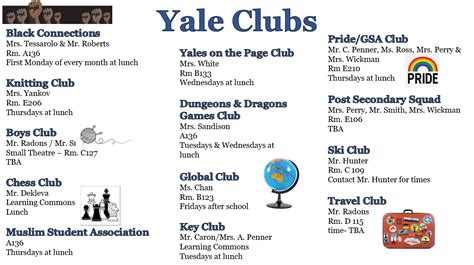 Academic and Professional Clubs: