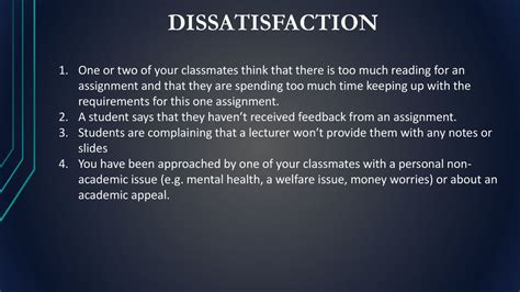 Academic dissatisfaction: