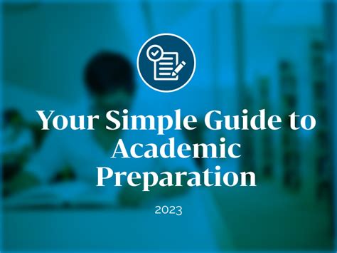 Academic preparation: