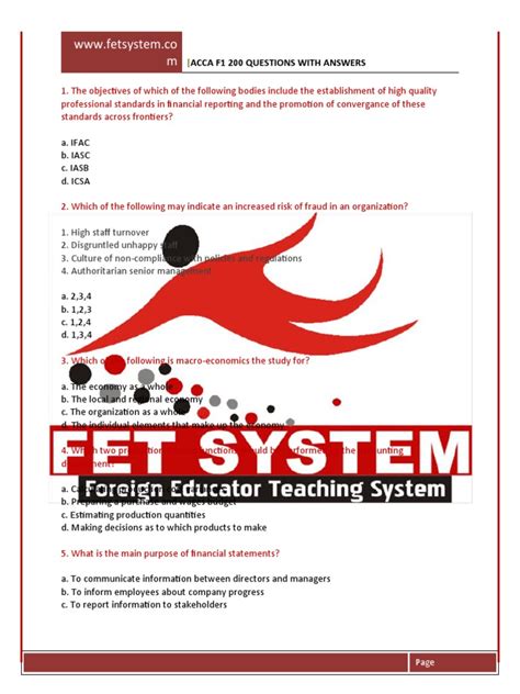 Acca F1 Questions And Answers Doc