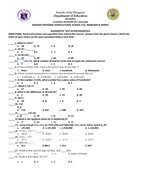 Accelerated Math Cheats Diagnostic Test Answers PDF