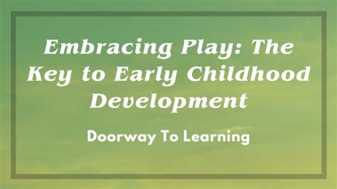 Accelerating Early Childhood Development: Embracing the CERT Approach