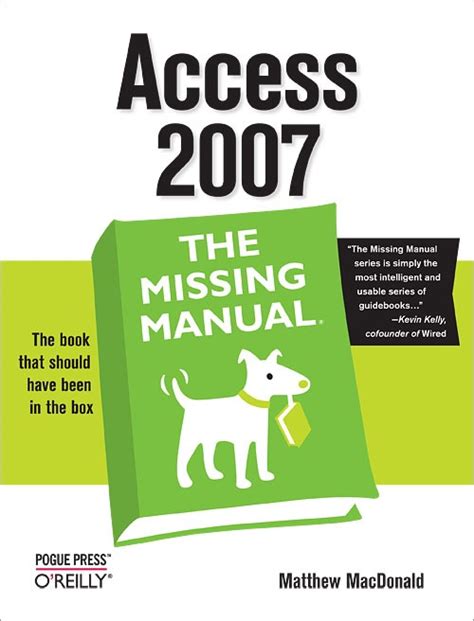Access 2007 The Missing Manual Epub