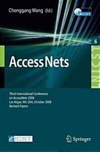 Access Nets Third International Conference on Access Networks PDF
