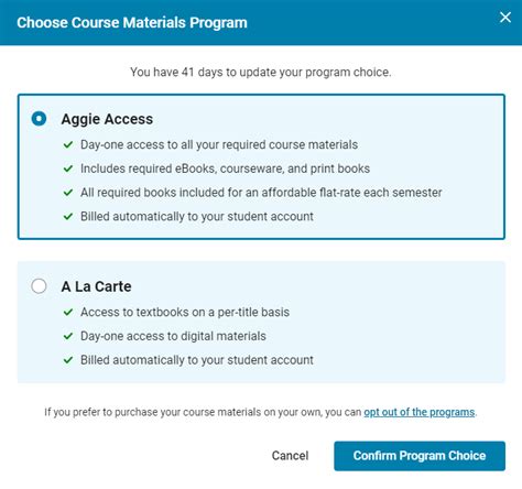 Access course materials: