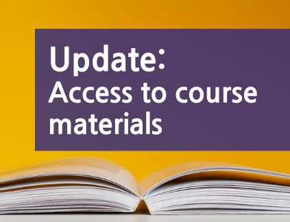 Access to Course Materials: