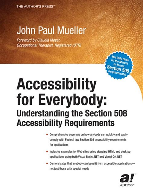 Accessibility for Everybody Understanding the Section 508 Accessibility Requirements 1st Edition Kindle Editon