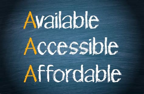 Accessible and Affordable: