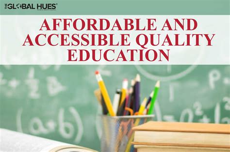 Accessible and affordable education: