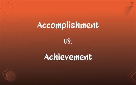 Accomplishment