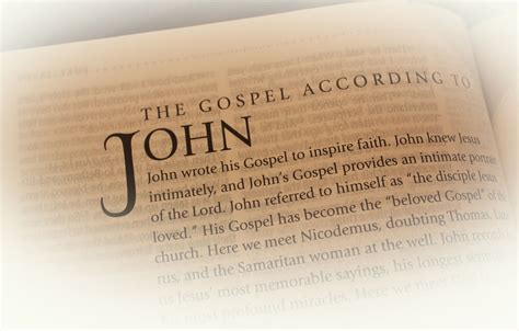 According to the Gospel of John