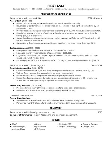 Accountant Resume Template