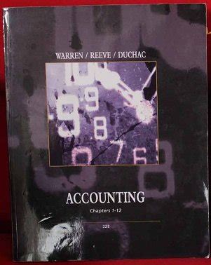 Accounting 1 Warren Reeve Duchac 22e Answers Doc