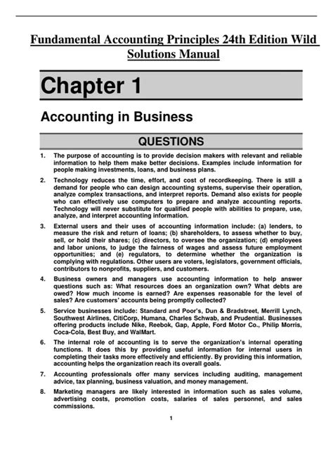 Accounting 24th Edition Chap 18 Solution Reader