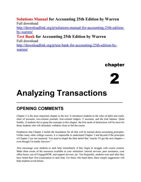 Accounting 25th Edition Answer Key Epub