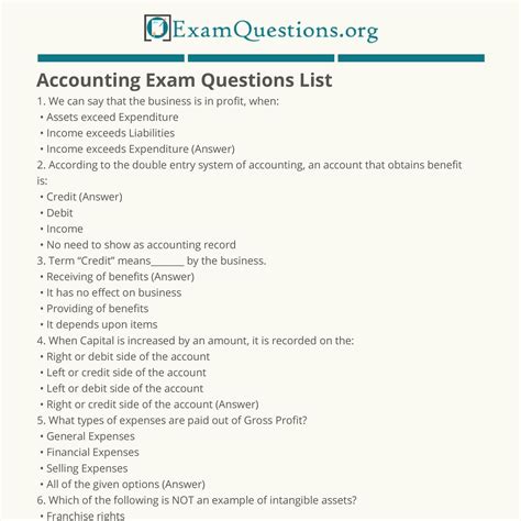 Accounting Assessment Test Answers PDF