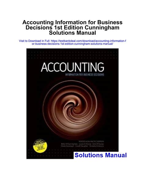 Accounting Cunningham Solutions Kindle Editon