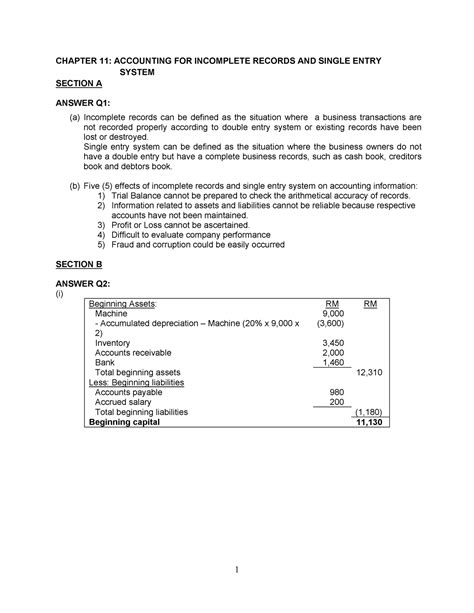 Accounting Exercises And Answers For Incomplete Records Kindle Editon