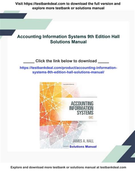 Accounting Information Systems 9th Edition Solutions Kindle Editon