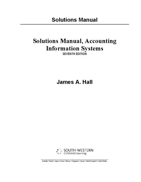 Accounting Information Systems Hall Answers Epub