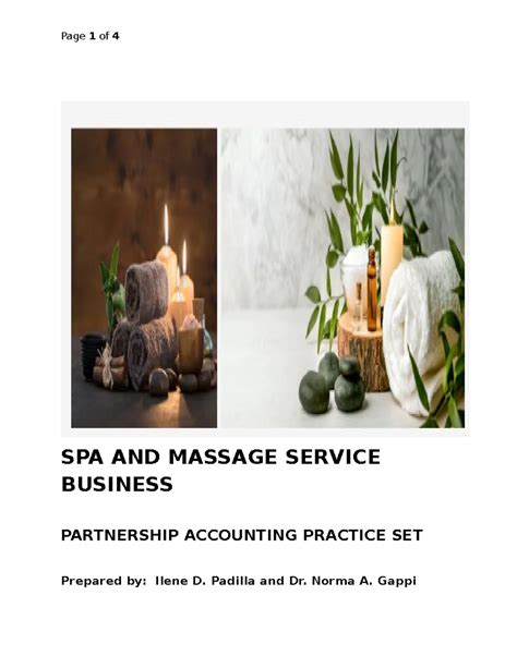 Accounting Practice Set Luxurious Spa Solutions Ebook PDF