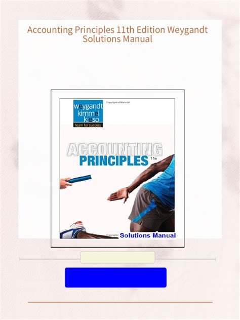 Accounting Principles 11th Edition Weygt Answers PDF