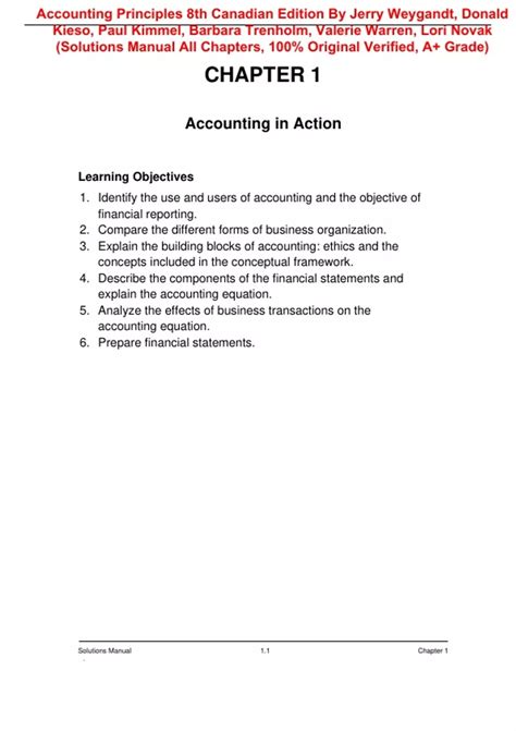 Accounting Principles 8th Edition Solutions Reader