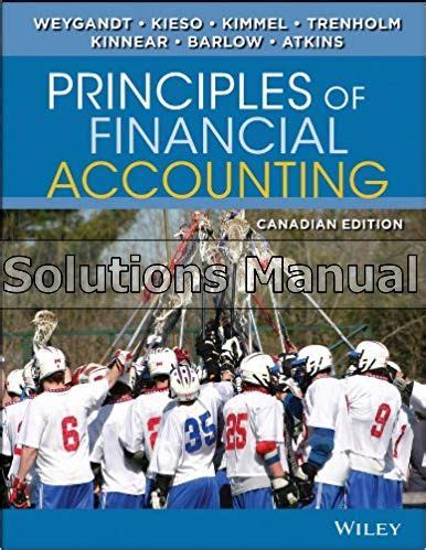 Accounting Principles First Canadian Edition Solutions PDF