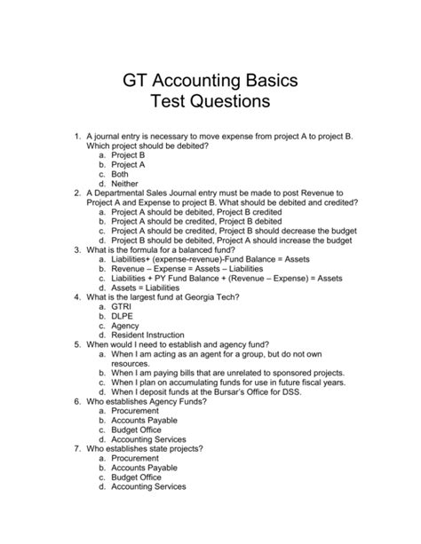 Accounting Test Online With Answers PDF