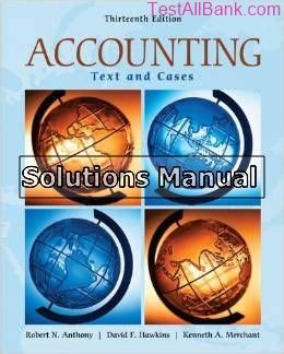 Accounting Text And Cases Solutions PDF