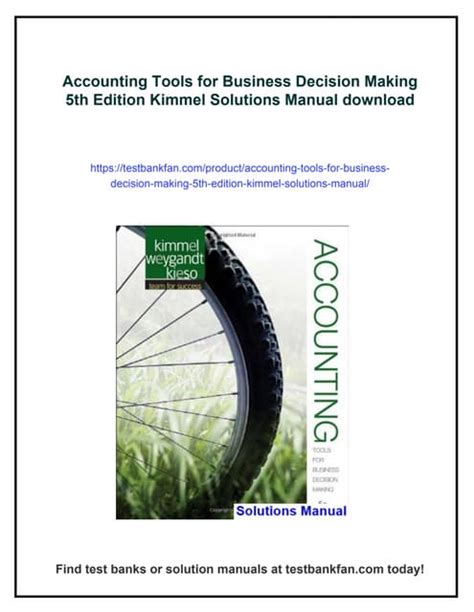 Accounting Tools For Business Decision Making 5th Ed Pdf Ebook Reader