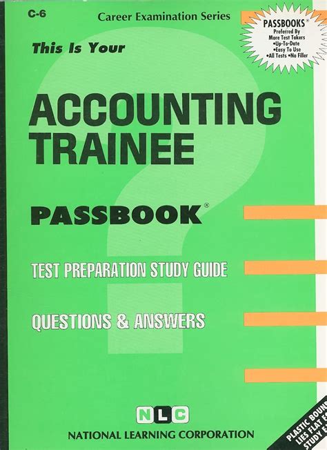 Accounting TraineePassbooks Career Examination Series C-6 Epub