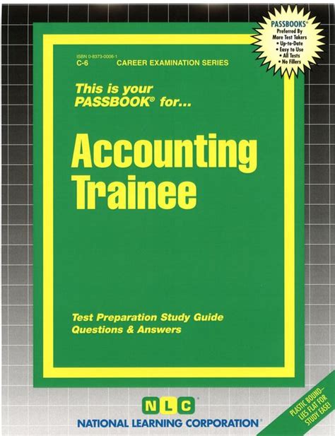 Accounting TraineePassbooks Career Examination Series C-6 Epub