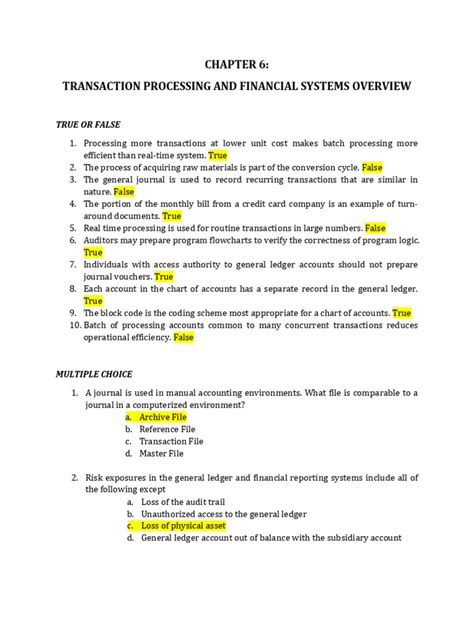 Accounts Payable Prove It Answers Epub