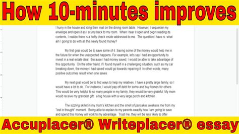 Accuplacer Essay Examples