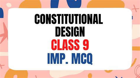 Ace Your Constitutional Design Exam with Comprehensive Online MCQ Tests