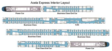 Acela Business Class Seating Chart