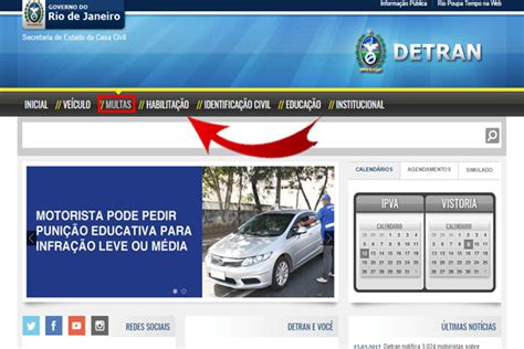 Acesse o site do Detran-RJ: