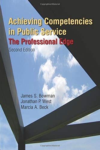 Achieving Competencies in Public Service The Professional Edge Doc