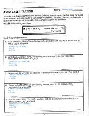 Acid Base Titration Instructional Fair Answers Kindle Editon