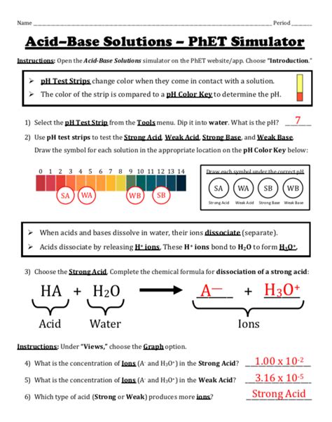 Acids And Bases Answer Key Epub