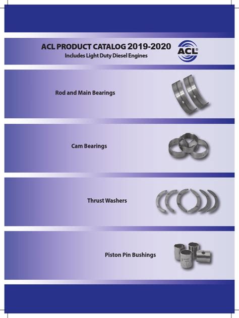 Acl Bearing Catalogue