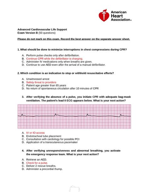 Acls Post Test Questions Answers Kindle Editon