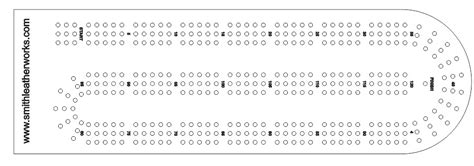 Acrylic Cribbage Board Template